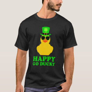 Cute St Patrick's Day Rubber Duck Sunglasses Hat P T-Shirt