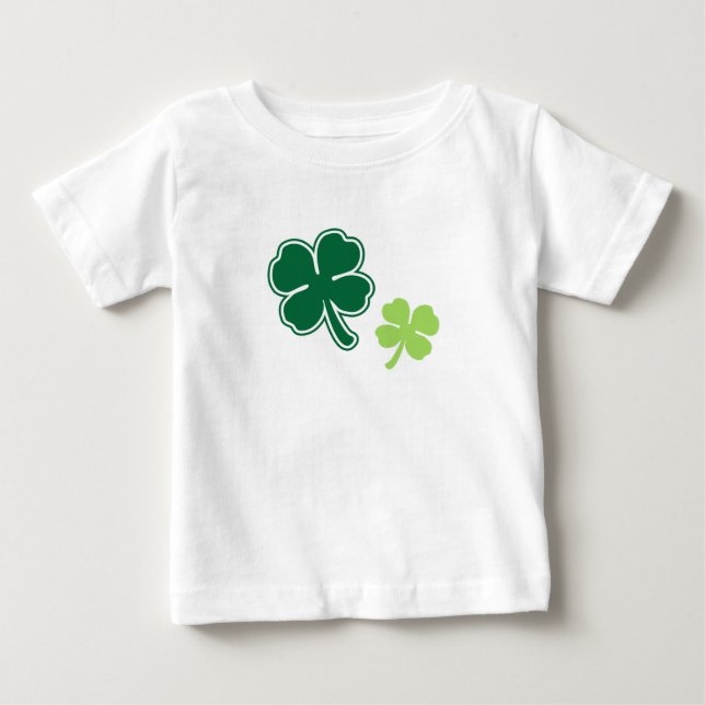 Cute St. Patrick's Day Shamrock Baby tee (Front)
