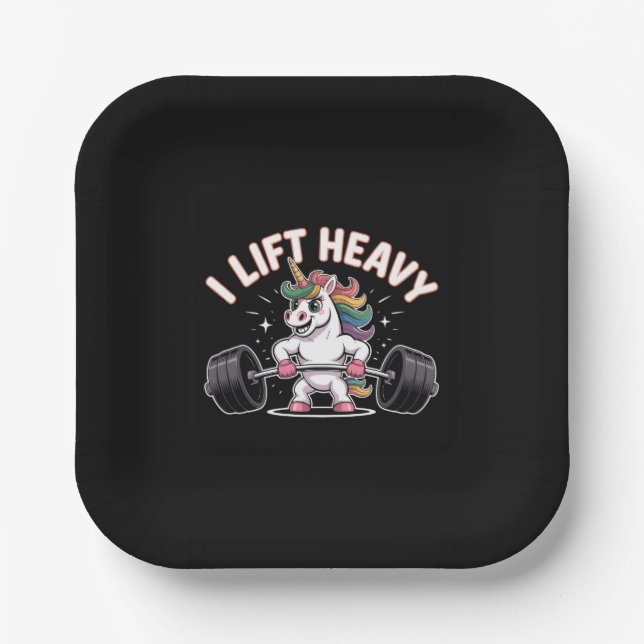 Cute Stacked Kawaii Cats – “Wow!! Hi” Paper Plate (Front)