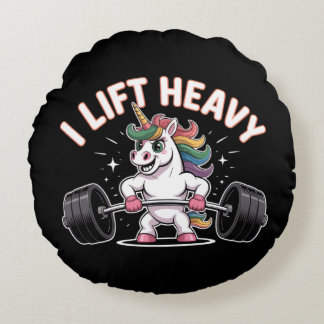 Cute Stacked Kawaii Cats – “Wow!! Hi” Round Cushion