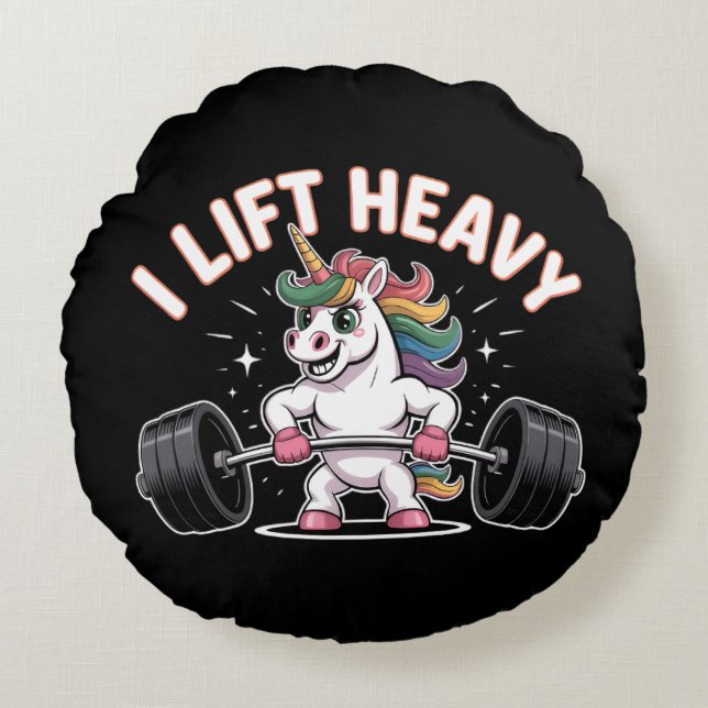 Cute Stacked Kawaii Cats – “Wow!! Hi” Round Cushion (Front)