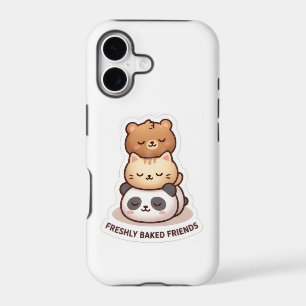 Cute Stacking Animals iPhone Case Freshly Baked