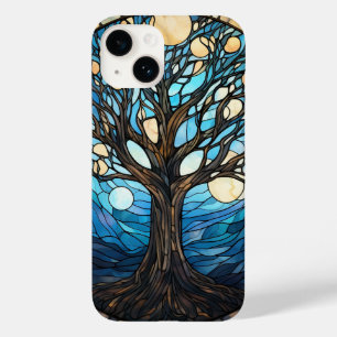 cute stained glass celestial tree Case-Mate iPhone 14 case