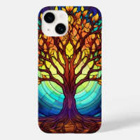 Cute stained glass tree of life