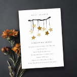 Cute Star Mobile Neutral Yellow Baby Shower Invite<br><div class="desc">For any further customisation or any other matching items,  please feel free to contact me at yellowfebstudio@gmail.com</div>
