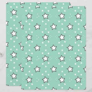 Cute Star Pattern Scrapbook Paper