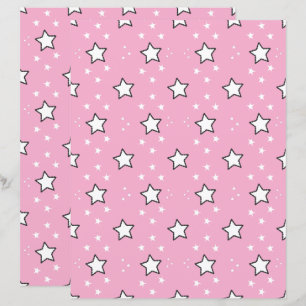 Cute Star Pattern Scrapbook Paper