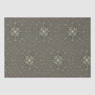 Cute Star Sage Green and Black Tissue Paper