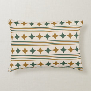 Cute starburst and lines pattern Retro style Decorative Cushion