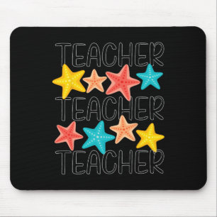 Cute Starfish Teacher Ocean Animal Summer Vacation Mouse Mat