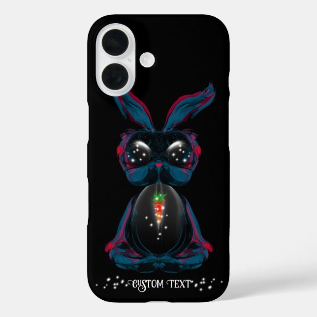 Cute Starlight Eyes Bunny in Yoga Pose Meditation Case-Mate iPhone Case (Back)