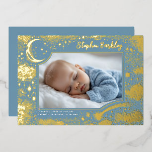 Cute Stars Moon Celestial Newborn Photo Birth