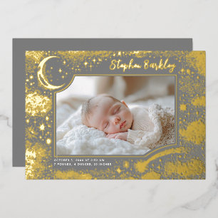 Cute Stars Moon Celestial Newborn Photo Birth