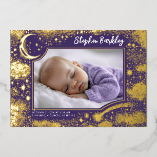 Cute Stars Moon Celestial Newborn Photo Birth