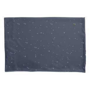 Cute Stars On A Sparkling Night Sky Pillowcase