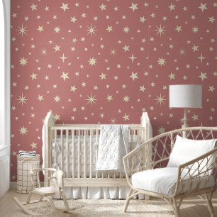     Cute Stars Pretty Girly Blush Pink Soft Pastel Wallpaper