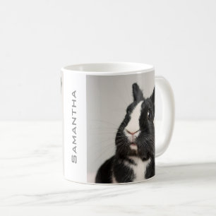Cute Startled Bunny Rabbit Personalised Coffee Mug