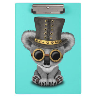 Cute Steampunk Baby Koala Bear Clipboard