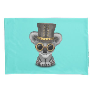 Cute Steampunk Baby Koala Bear Pillowcase