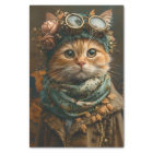 Cute Steampunk Cat Whimsical Attire AY1 Decoupage