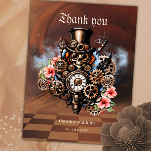 Cute steampunk women postcard