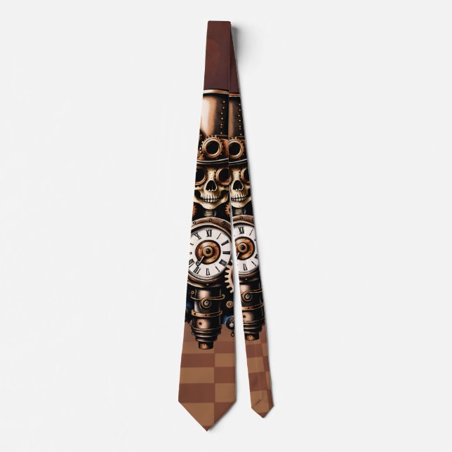 Cute steampunk women  tie (Front)