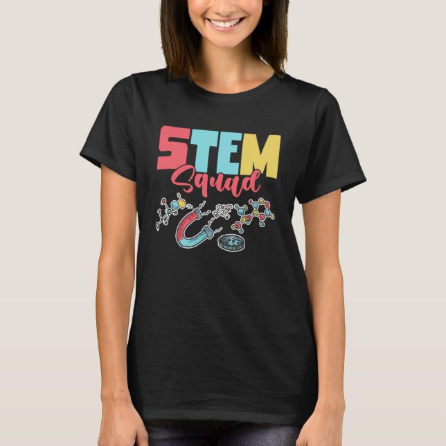 Cute STEM Squad Mathematical Strand Science Math T T-Shirt (Front)
