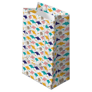 Cute sting ray and manta ray fish pattern small gift bag
