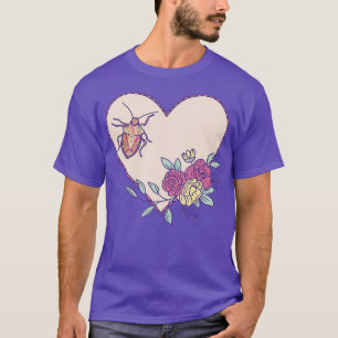 Cute Stink Bug Art - Insect with Heart and T-Shirt