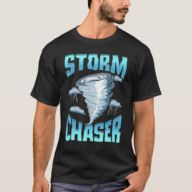 Cute Storm Chaser Severe Weather Tornado Obsessed T-Shirt (Front)