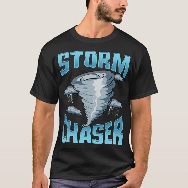 Cute Storm Chaser Severe Weather Tornado Obsessed T-Shirt (Front)