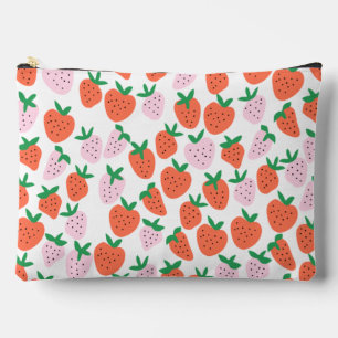 Cute Strawberries Cosmetic Bag