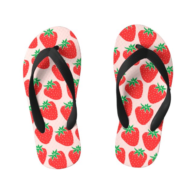 Cute Strawberries Flip Flops (Footbed)