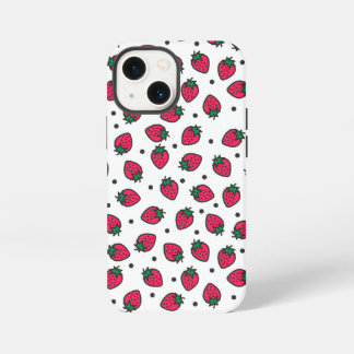 Cute Strawberries iPhone 13 Mini Case
