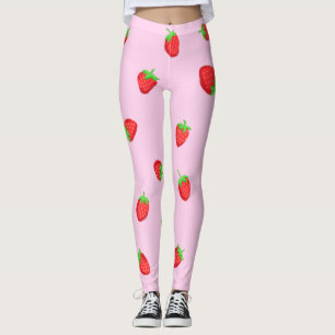 Cute Strawberries Leggings