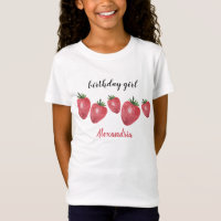 Cute Strawberries Watercolor Hand-painted