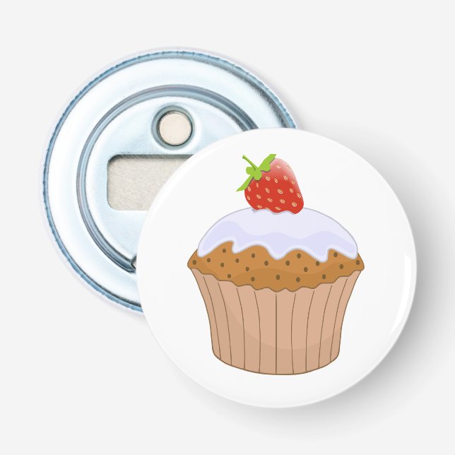 Cute Strawberry Bun Bottle Opener (Front)