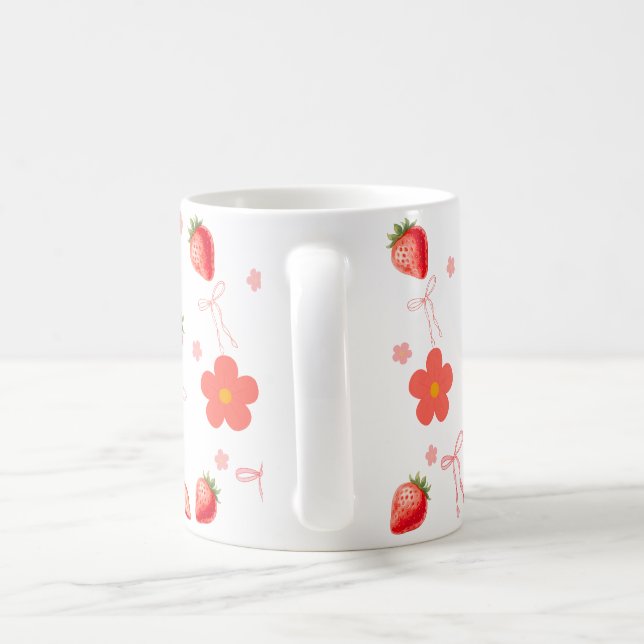 Cute Strawberry Coffee Mug (Handle)