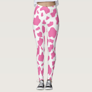 Cute Strawberry Cow pet print Leggings