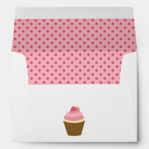 Cute Strawberry Cupcake Envelopes