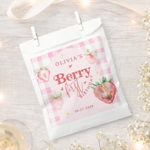 Cute Strawberry Daisy Berry First Photo Brithday Favour Bags
