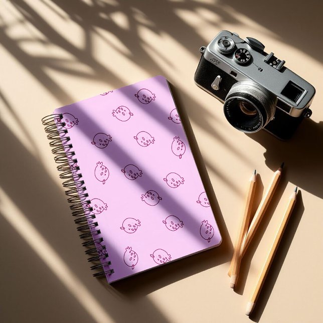 Cute Strawberry Doodles – Minimal Kawaii Pattern Notebook (Creator Uploaded)