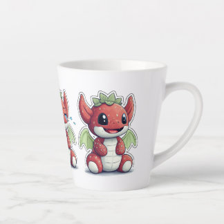Cute Strawberry Dragon, Expressions, Tea or Latte Mug