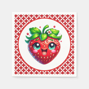 Cute strawberry Festival party Napkin