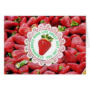 Cute Strawberry Friendship Card