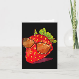 Cute Strawberry Fruit Lover Aesthetic Summer Gift Card