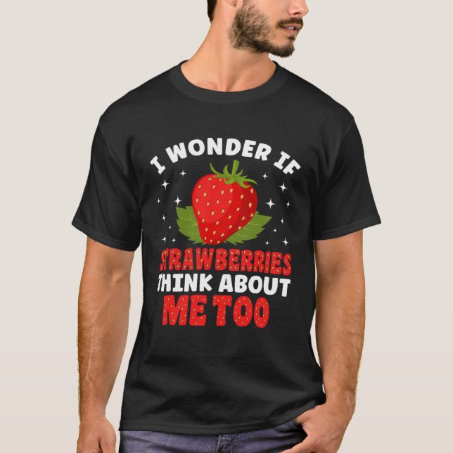 Cute Strawberry  Fruit  Strawberries for Kids T-Shirt (Front)