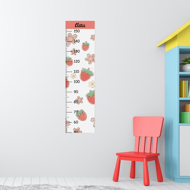 Cute Strawberry Growth Chart (Nursery 1)