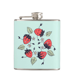 Cute Strawberry Kawaii Fruit Hip Flask