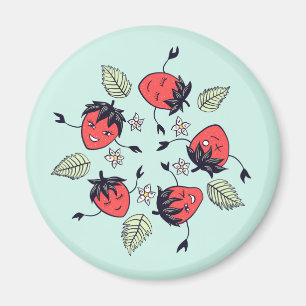 Cute Strawberry Kawaii Fruit Magnet